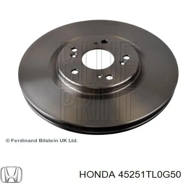 Do koszyka 45251TL0G50 Honda Tarcza hamulcowa przednia