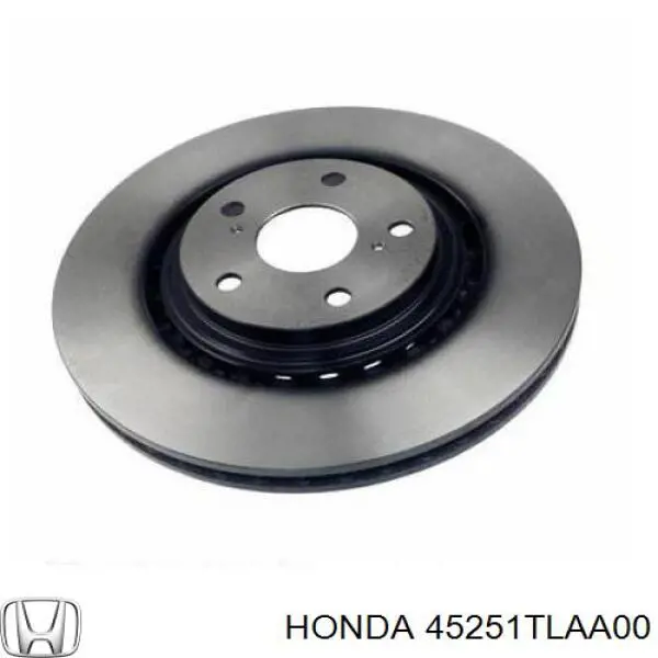 Do koszyka 45251TLAA00 Honda Tarcza hamulcowa przednia