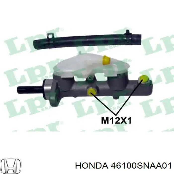 Główny cylinder hamulców Honda 46100SNAA01 cena, od 52,79 USD