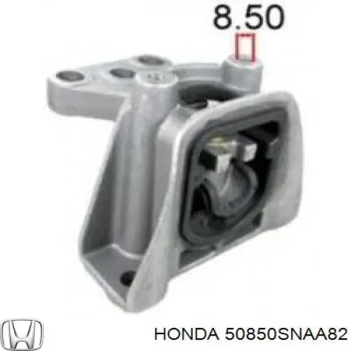 Poduszka (podpora) silnika lewa Honda 50850SNAA82 cena, od 54,48 USD