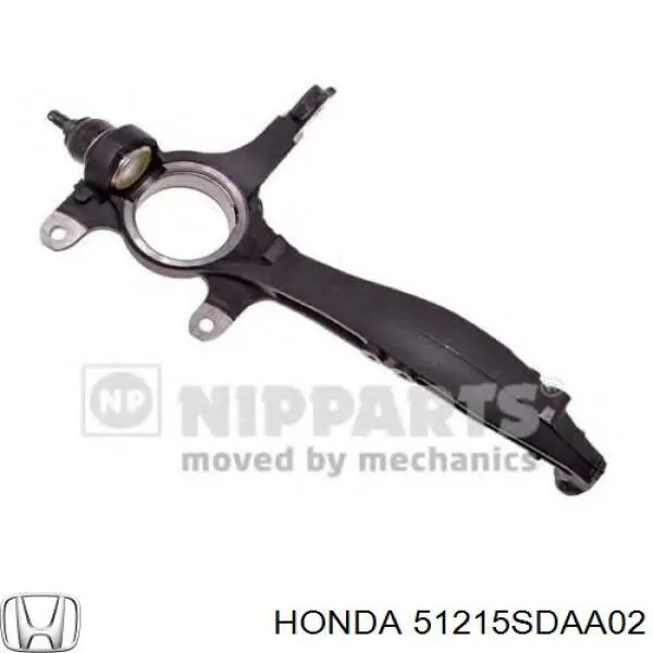 Do koszyka 51215SDAA02 Honda Czop (zwrotnica) przedni lewy