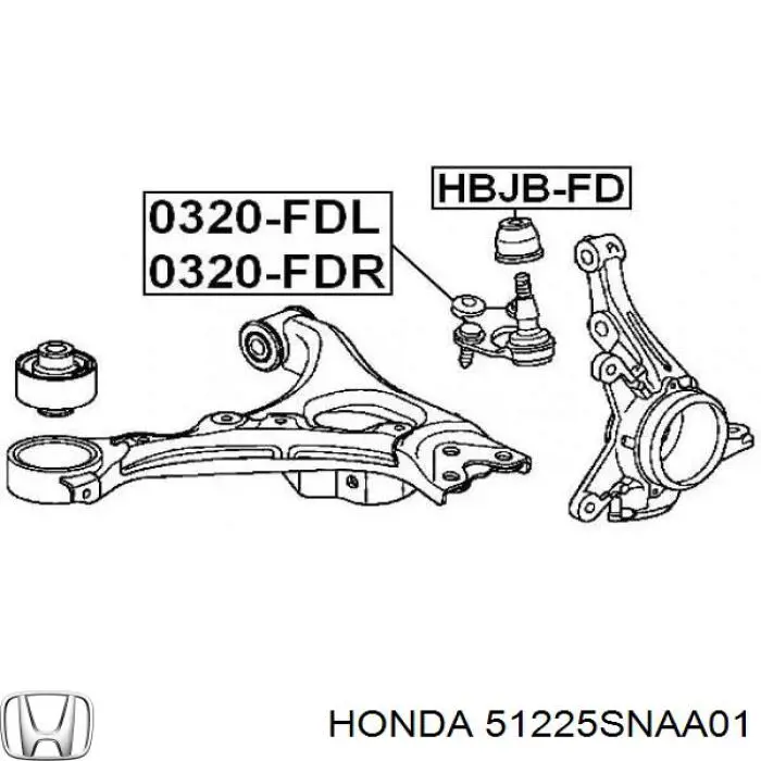 Do koszyka 51225SNAA01 Honda Osłona sworznia wahacza dolnego = osłona sworznia zwrotnicy dolnego  (dwie nazwy)