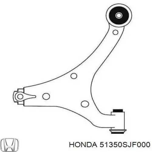 Wahacz zawieszenia przedniego dolny prawy Honda 51350SJF000 cena, od 62,03 USD
