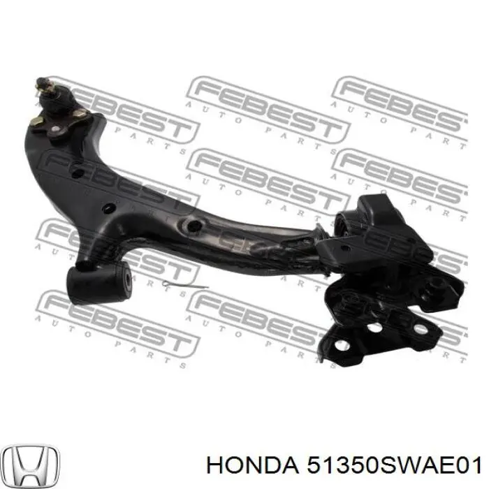 Do koszyka 51350SWAE01 Honda Wahacz zawieszenia przedniego dolny prawy