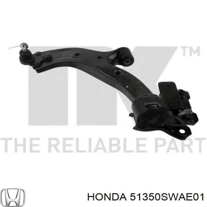 Wahacz zawieszenia przedniego dolny prawy Honda 51350SWAE01 cena, od 105,42 USD