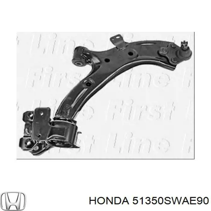 51350SWAE90 Honda Wahacz zawieszenia przedniego dolny prawy