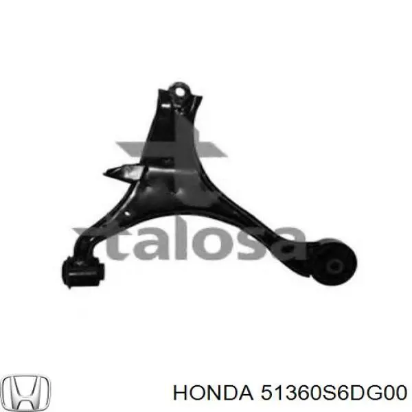Wahacz zawieszenia przedniego dolny lewy Honda 51360S6DG00 cena, od 96,04 USD