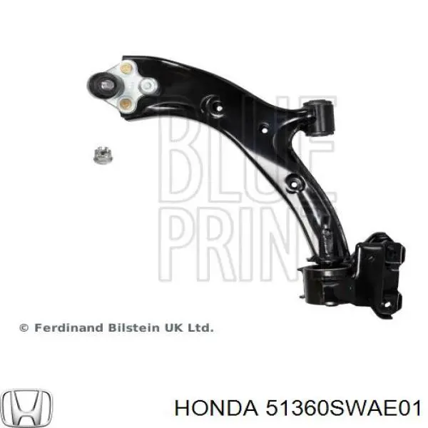 Do koszyka 51360SWAE01 Honda Wahacz zawieszenia przedniego dolny lewy