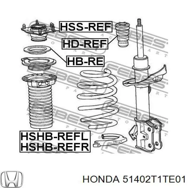 51402T1TE01 Honda osłona amortyzatora przedniego