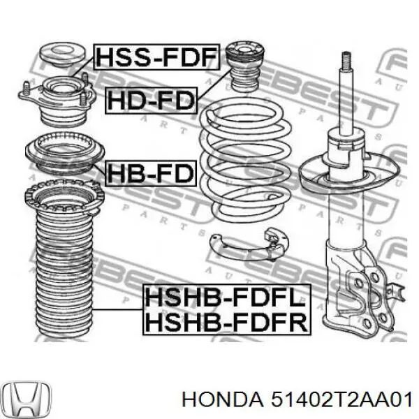 Osłona amortyzatora przedniego Honda 51402T2AA01 cena, od 22,01 USD