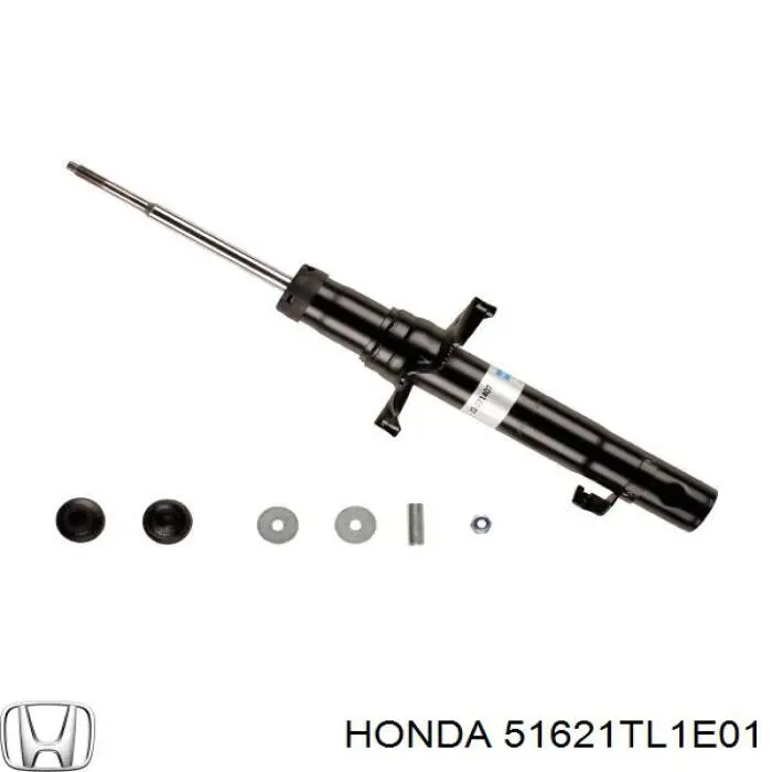 Do koszyka 51621TL1E01 Honda Amortyzator przedni lewy