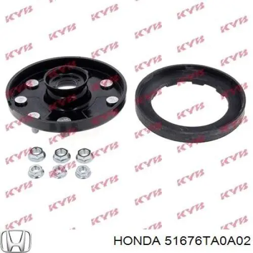 Podpora amortyzatora przedniego lewego Honda 51676TA0A02 cena, od 23,70 USD