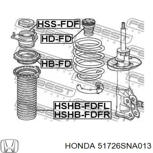 Łożysko podporowe amortyzatora przedniego Honda 51726SNA013 cena, od 25,32 USD
