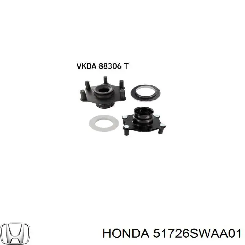 Łożysko podporowe amortyzatora przedniego Honda 51726SWAA01 cena, od 13,40 USD