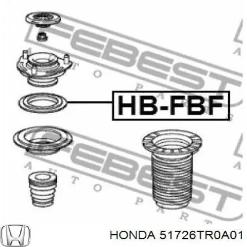 Łożysko podporowe amortyzatora przedniego Honda 51726TR0A01 cena, od 11,15 USD