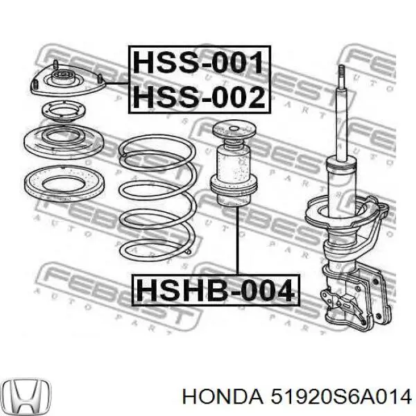 Do koszyka 51920S6A014 Honda Podpora amortyzatora przedniego prawego