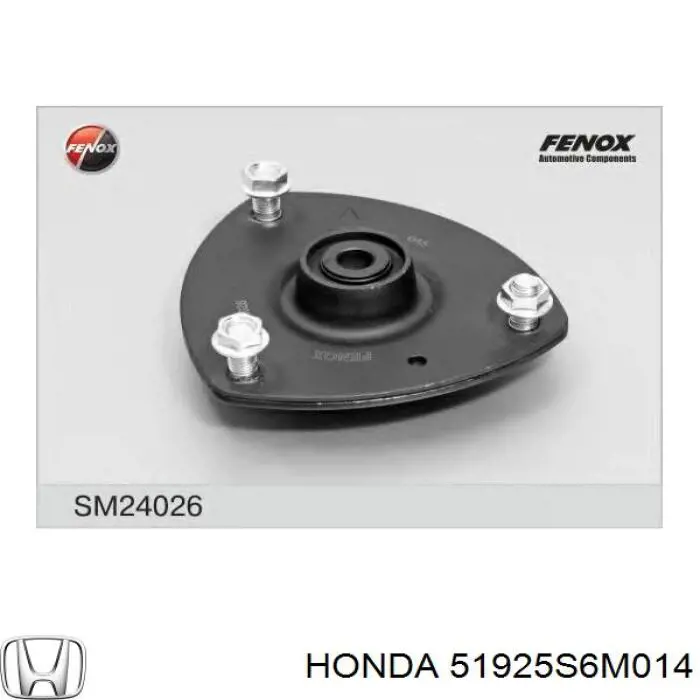 Podpora amortyzatora przedniego lewego Honda 51925S6M014 cena, od 27,93 USD