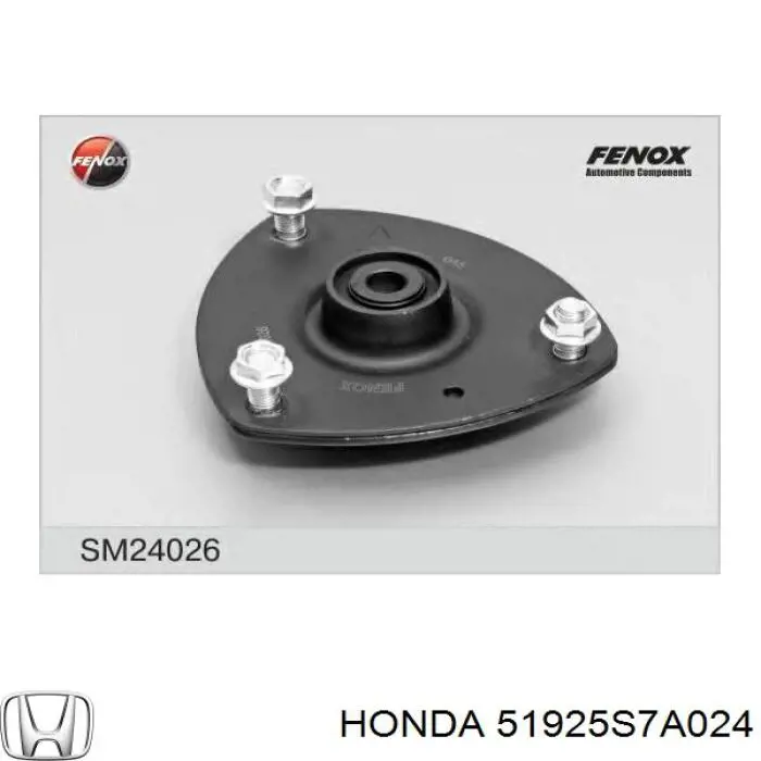 Podpora amortyzatora przedniego lewego Honda 51925S7A024 cena, od 27,93 USD