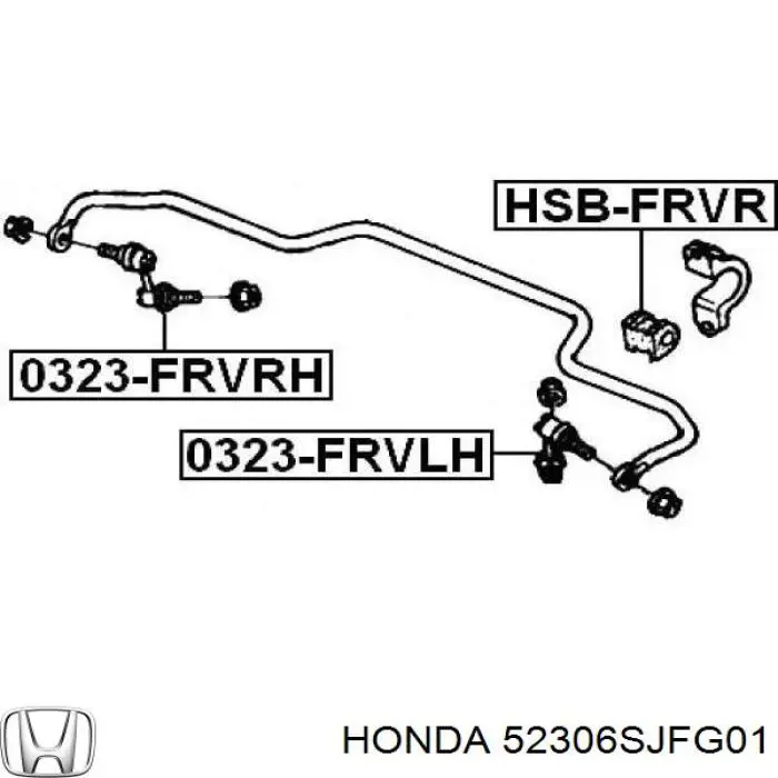 Tuleja stabilizatora tylnego Honda 52306SJFG01 cena, od 5,33 USD