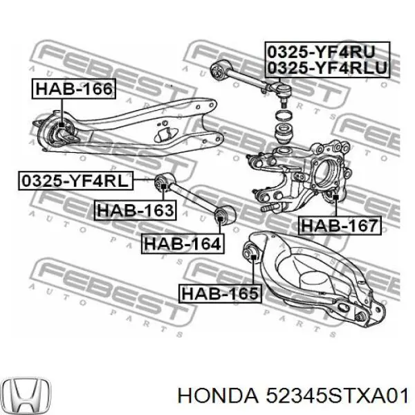 Do koszyka 52345STXA01 Honda Drążek poprzeczny zawieszenia tylnego