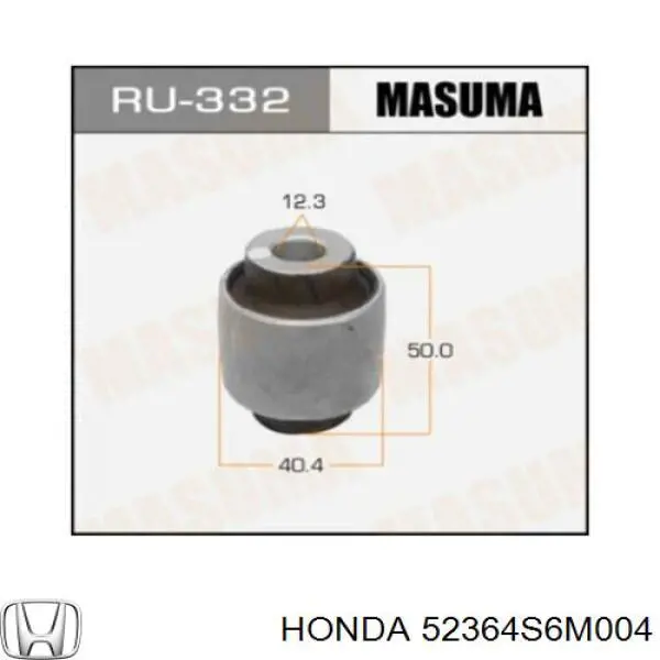 Do koszyka 52364S6M004 Honda Silentblock wahacza tylnego dolnego