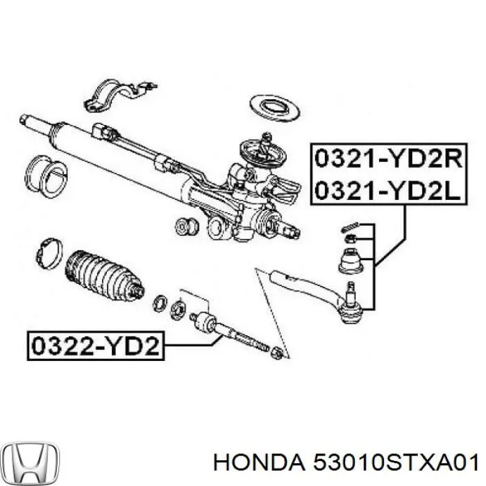53010STXA01 Honda Drążek kierowniczy