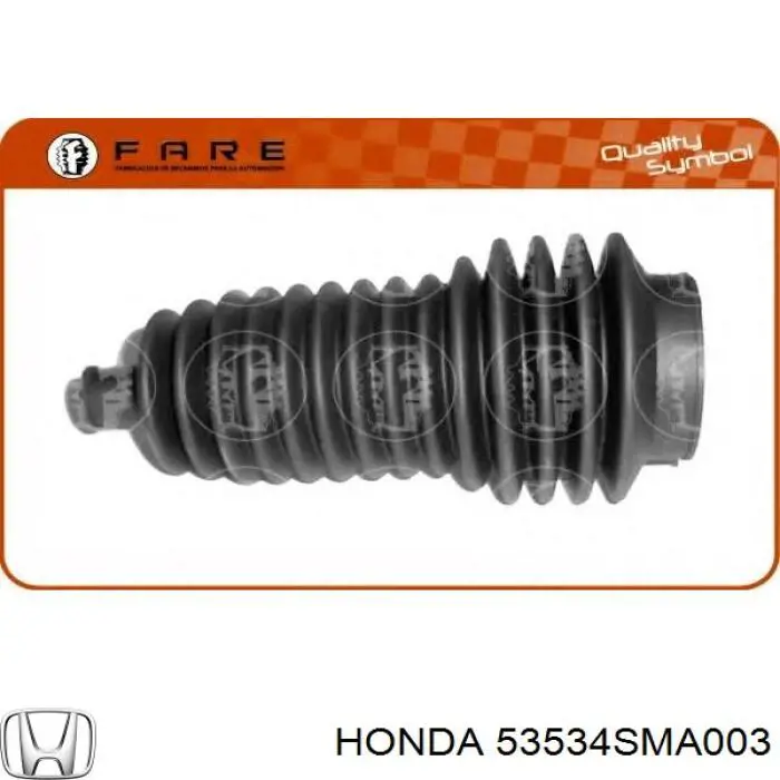 Osłona mechanizmu kierowniczego (maglownicy) Honda 53534SMA003 cena, od 17,24 USD