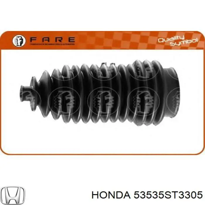 Do koszyka 53535ST3305 Honda Osłona mechanizmu kierowniczego (maglownicy)