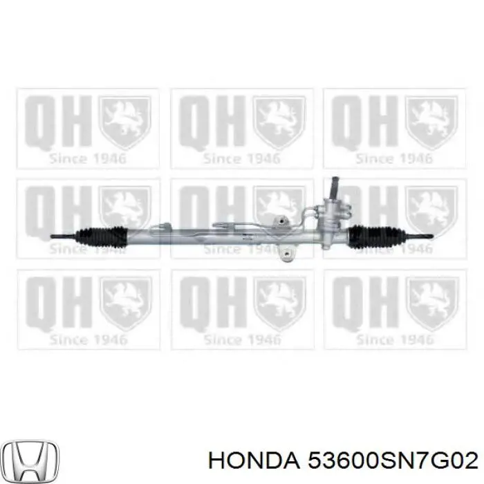 Do koszyka 53600SN7G02 Honda Listwa kierownicza (maglownica)