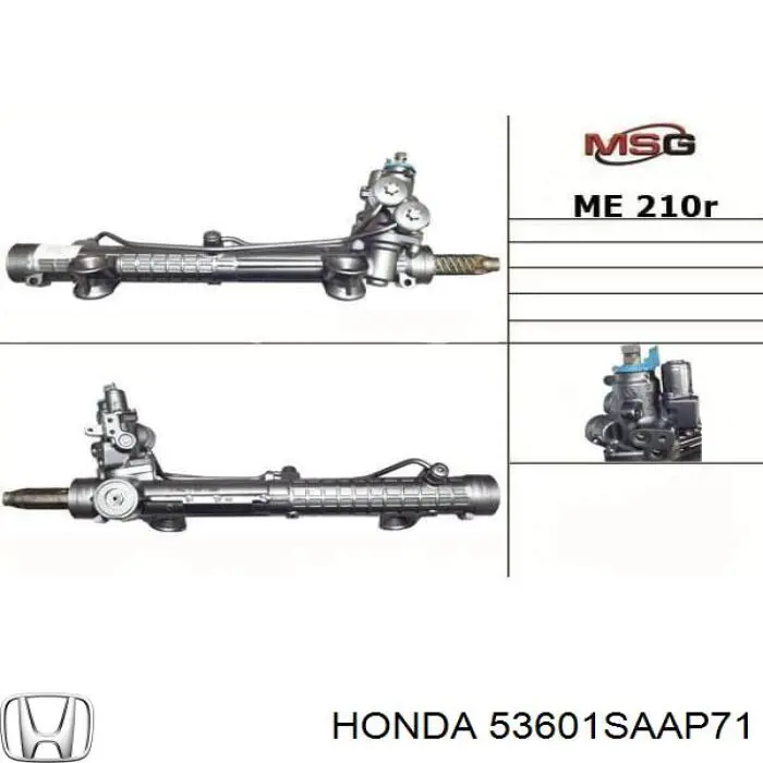 53601SAAP71 Honda Listwa kierownicza (maglownica)