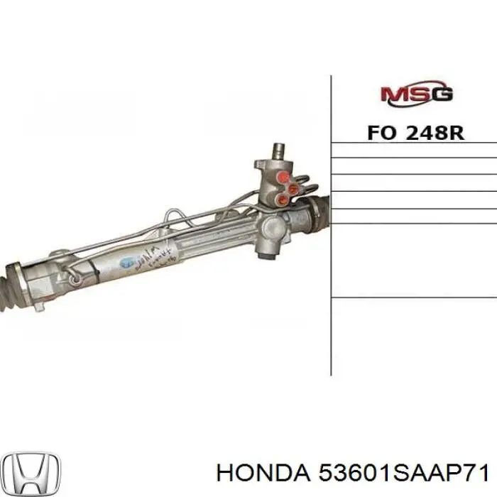 Listwa kierownicza (maglownica) Honda 53601SAAP71 cena, od 192,39 USD