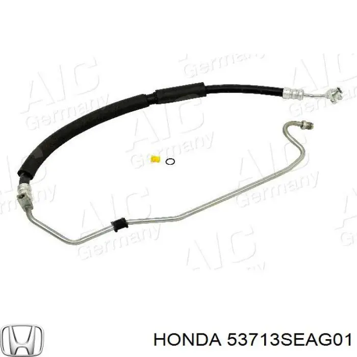 Przewód hydraulicznego układu wspomagania wysokiego ciśnienia, od pompy do maglownicy (mechanizmu) Honda 53713SEAG01 cena, od 48,80 USD