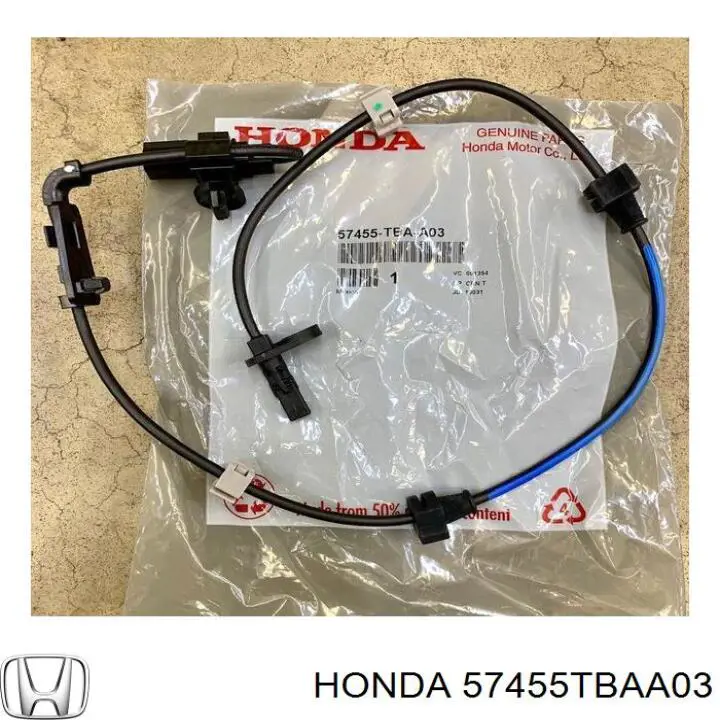 57455TBAA03 Honda Czujnik ABS przedni lewy