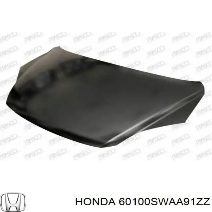 Maska silnika Honda 60100SWAA91ZZ cena, od 125,33 USD