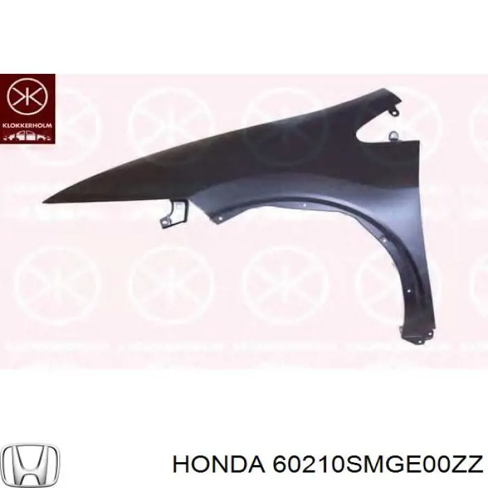 Błotnik przedni prawy Honda 60210SMGE00ZZ cena, od 80,07 USD