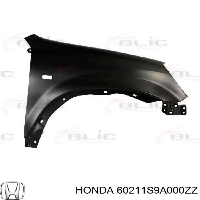 Błotnik przedni prawy Honda 60211S9A000ZZ cena, od 57,46 USD