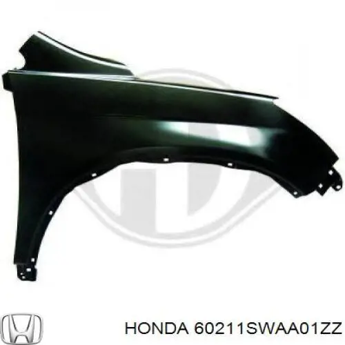 60211SWAA01ZZ Honda błotnik przedni prawy