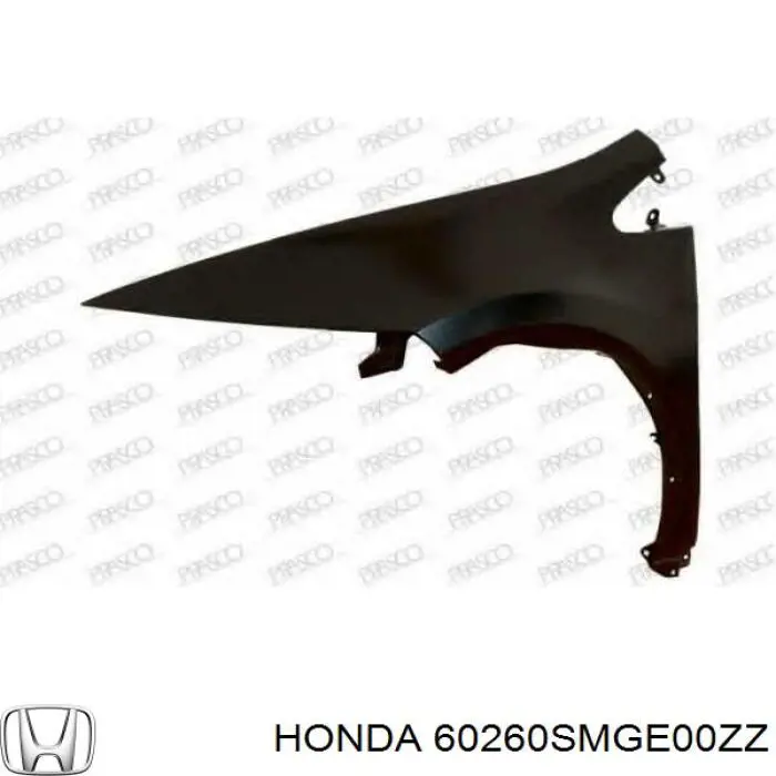 Błotnik przedni lewy Honda 60260SMGE00ZZ cena, od 107,61 USD