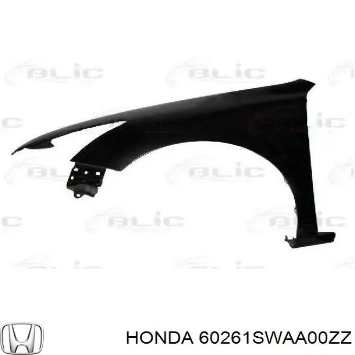 Błotnik przedni lewy Honda CR-V III SUV (RE) (2006 - 2011) cena, od 85,74 USD