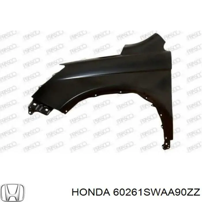 60261SWAA01ZZ Honda błotnik przedni lewy