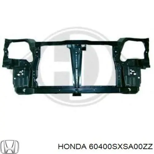 60400SXSA00ZZ Honda Osłona chłodnicy kompletna (panel mocowania reflektorów)