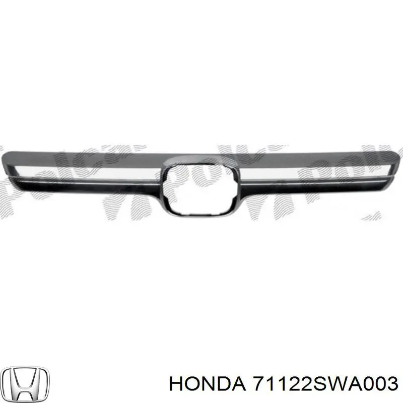 Do koszyka 71122SWA003 Honda Atrapa chłodnicy