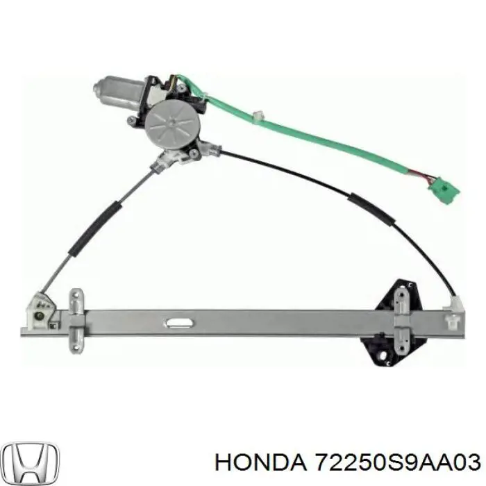 Mechanizm podnoszenia szyby drzwi przednich lewych Honda 72250S9AA03 cena, od 44,82 USD