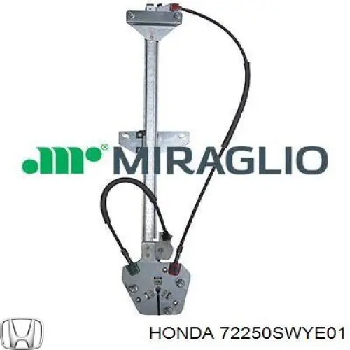 72250SWYE01 Honda Mechanizm podnoszenia szyby drzwi przednich lewych