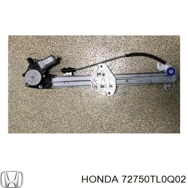 72750TL0Q02 Honda Mechanizm podnoszenia szyby drzwi tylnych lewych