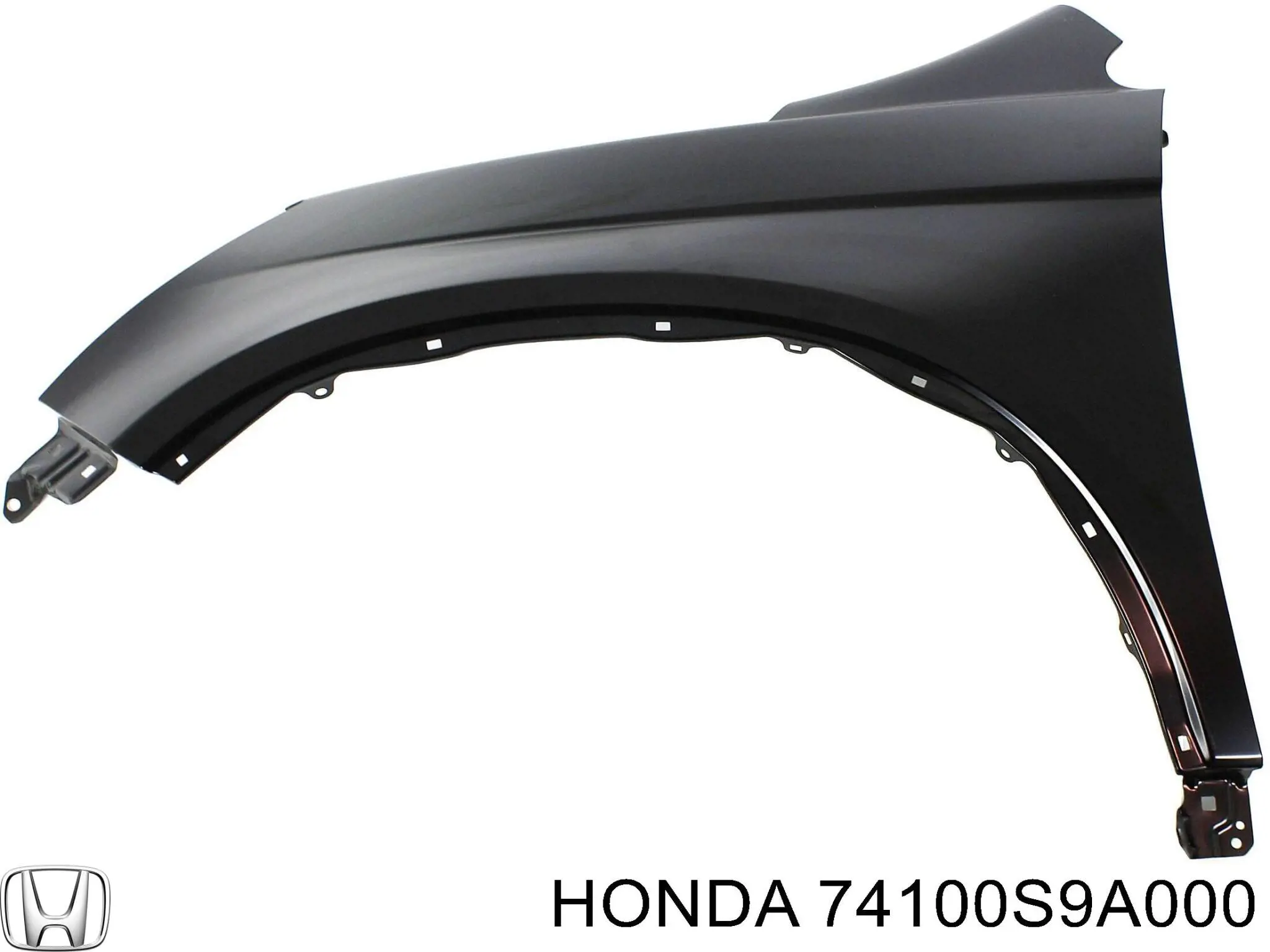 Do koszyka 74100S9A000 Honda Nadkole błotnika przedniego prawe