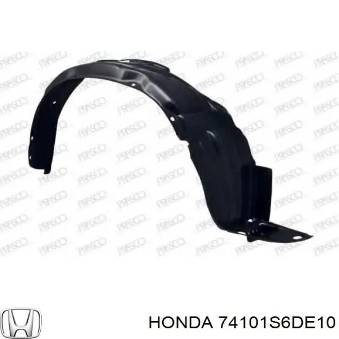 74101S6DE10 Honda Nadkole błotnika przedniego lewe