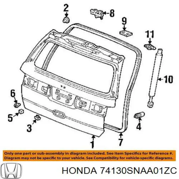 Linka otwierania maski Honda Civic VIII sedana (FD, FA) (2005 - 2013) cena, od 87,76 USD