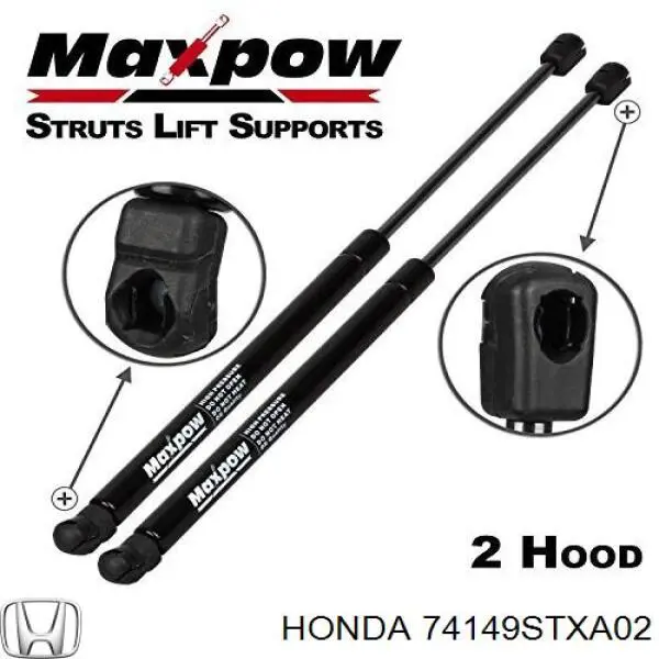 Do koszyka 74149STXA02 Honda Amortyzator maski lewy = siłownik maski lewy