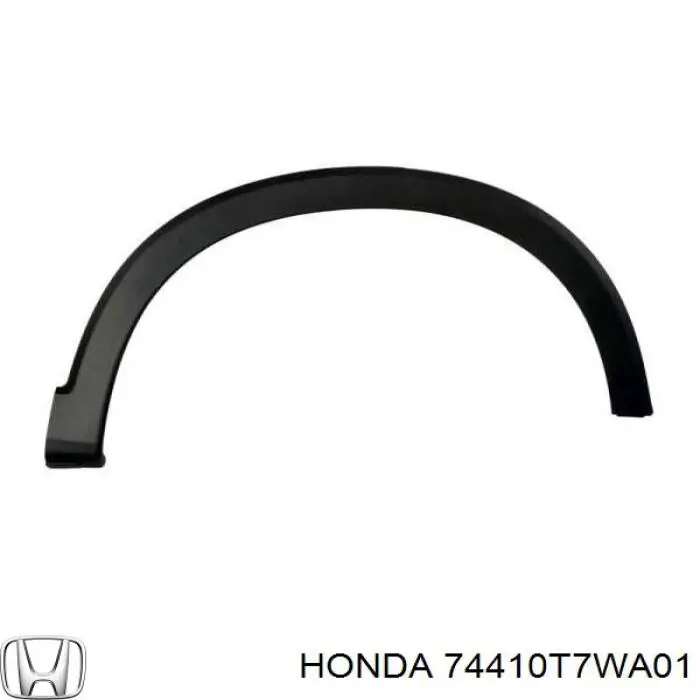 74410T7WA01 Honda Poszerzenie (nakładka) reperaturki tylnego błotnika prawy